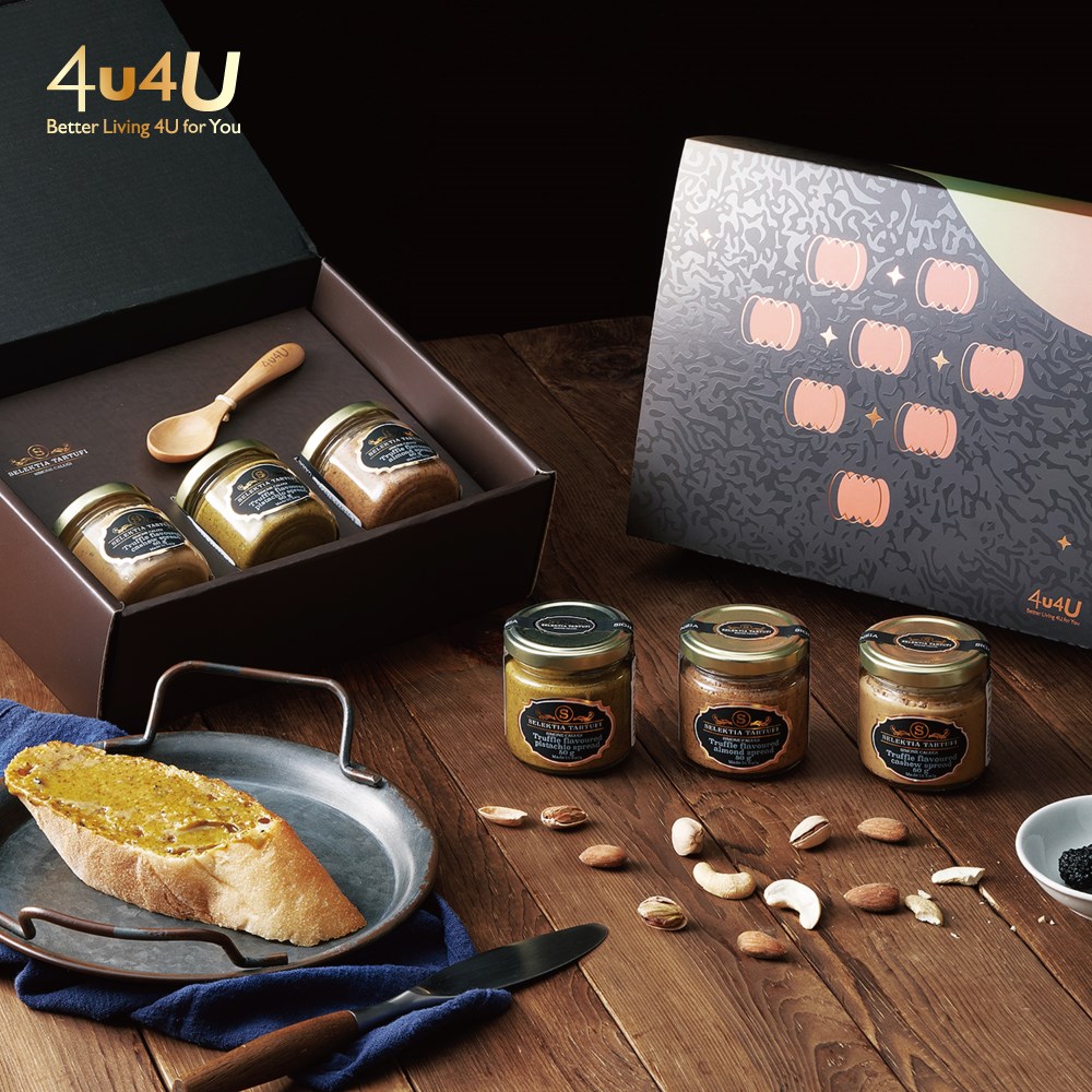 4u4U SELEKTIA 義大利杏福開心 堅果松露醬禮盒(附品牌紙袋) (編號:4UGFS-NT)  ▶90F015